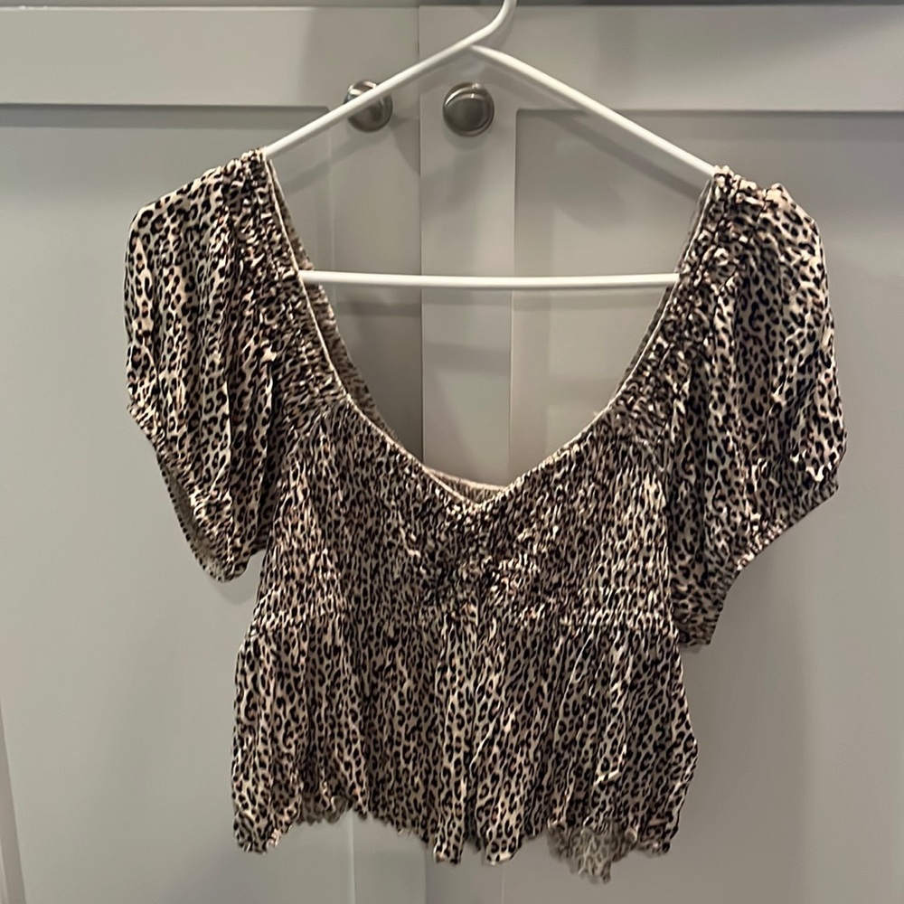 Urban outfitters, animal, print, crop top